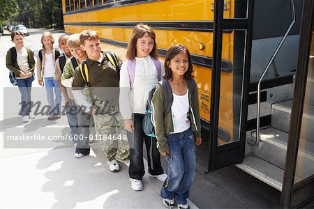 Children by School Bus