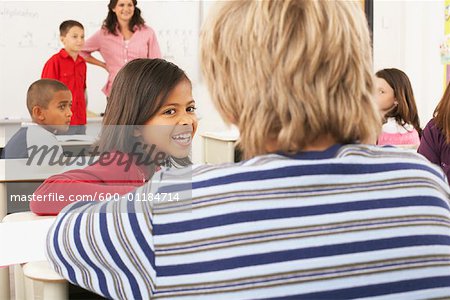 Students and Teacher in Classroom