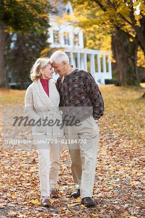 Couple Walking Outdoors