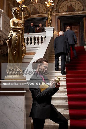 Businessmen on Staircase