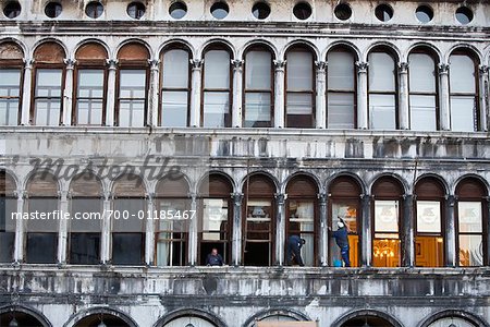 Window Cleaners, St. Mark's Square, Venice, Italy