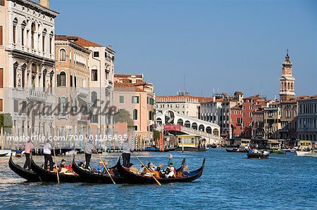 Gondeln, Canal Grande, Venedig, Italien