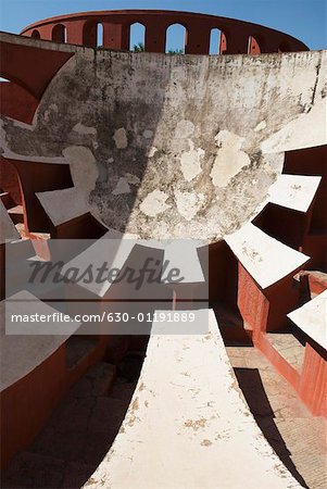 High angle view of walls of a building, Jantar Mantar, New Delhi, India