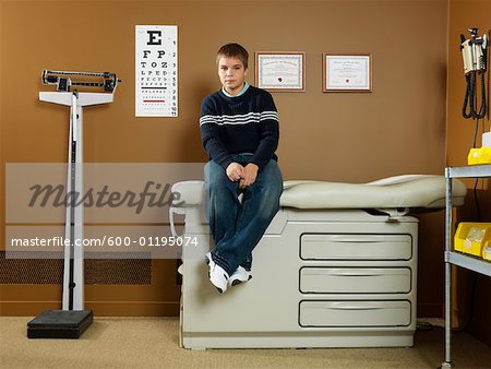 Boy in Examination Room