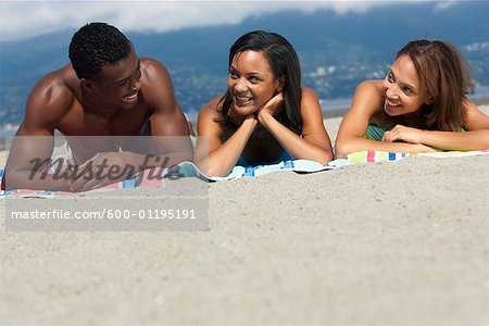 Group of People at Beach
