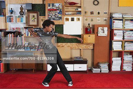 Man Dancing in Loft