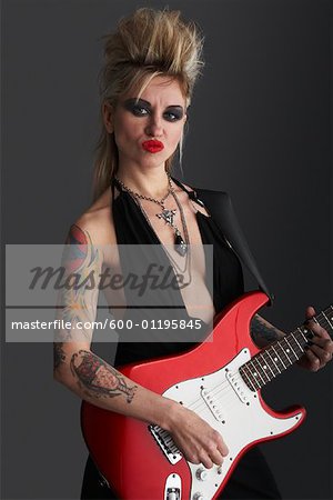 Woman Playing Guitar