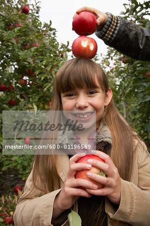Children in Apple Orchard