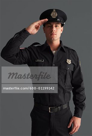 Portrait de l'officier de Police