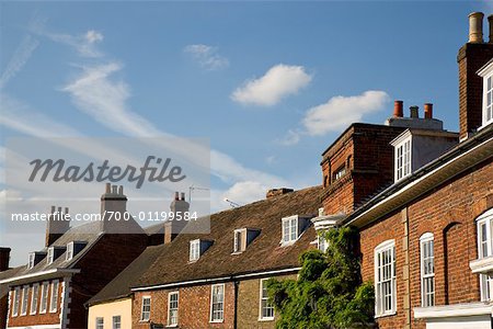 Reihe von Häusern, England