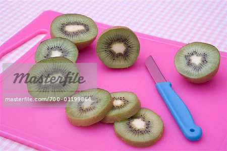 Kiwi on Cutting Board