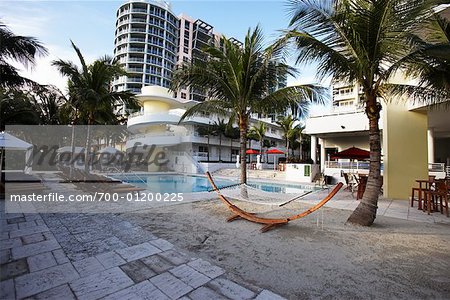 Swimming Pool and Patio, Royal Palm Hotel, South Beach, Miami, Florida, USA