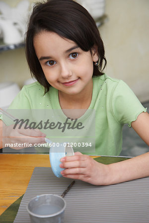 Portrait of Girl in Pottery Studio