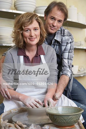 Couple at Potter's Wheel