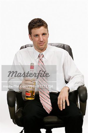 Businessman Drinking Liquor