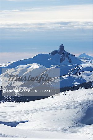 Schneebedeckte Berge, Whistler, BC, Kanada