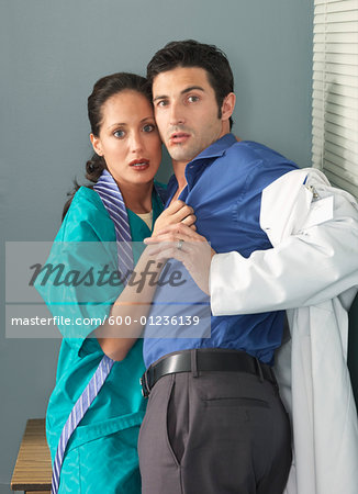 Doctor and Nurse Caught Kissing