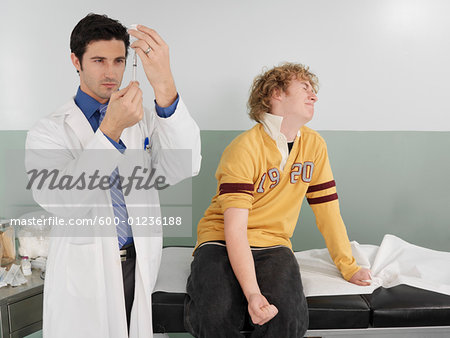 Boy Getting Injection Boy Getting Injection