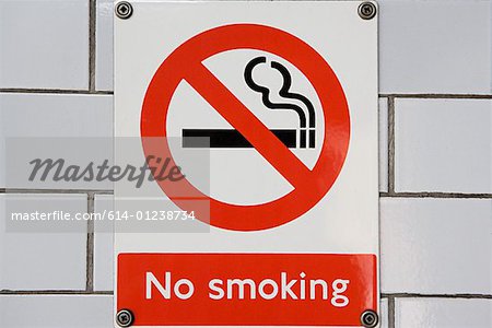 No Smoking sign