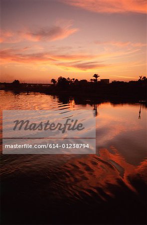 River nile at sunset