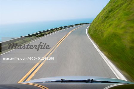 Car on Coastal Highway