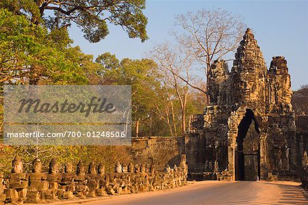 South Gate of Angkor Thom, Siem Reap, Cambodia