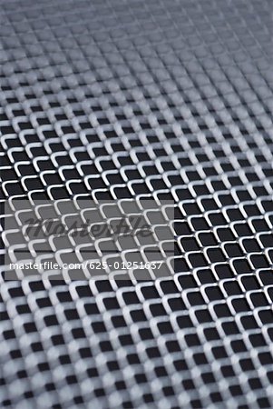 Close-up of a metal grille