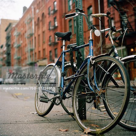 Bicycles on Sidewalk