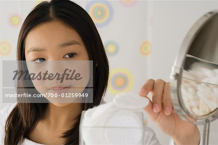 Portrait of Girl in Bathroom