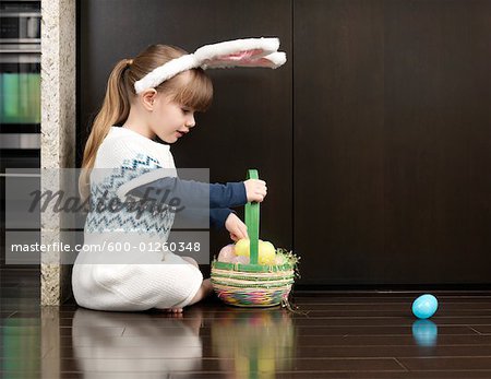 Girl at Easter