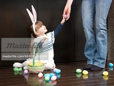 Mother and Daughter at Easter