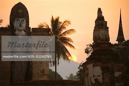 Ruine eines Tempels, Sukhothai, Thailand