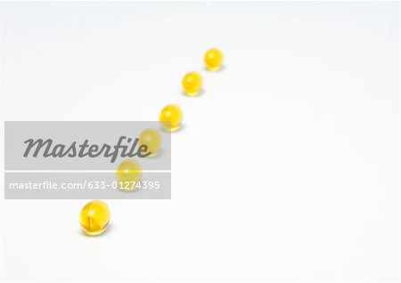 Line of evening primrose oil gelcaps