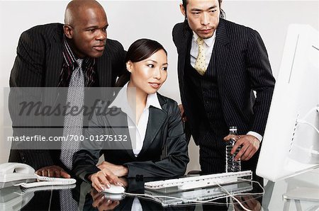 Business People at Computer