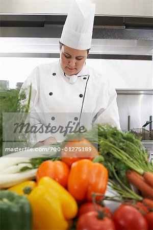 Chef with Vegetables