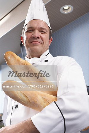 Chef Holding Bread