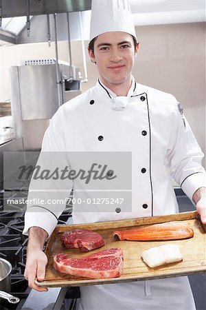 Chef with Meat