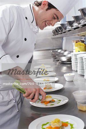 Chef Preparing Dish