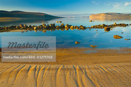 Low Tide at Sunrise, Clyde Inlet, Baffin Island, Nunavut, Canada