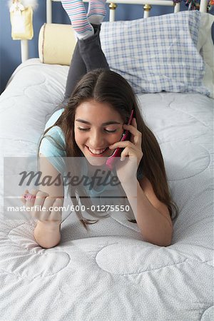 Girl Using Cell Phone