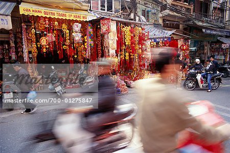 Busy Street Scene, Hanoi, Vietnam