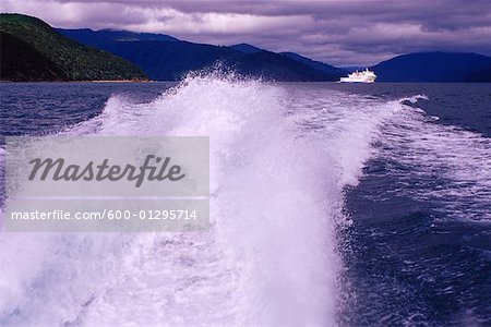 Boat's Wake, New Zealand