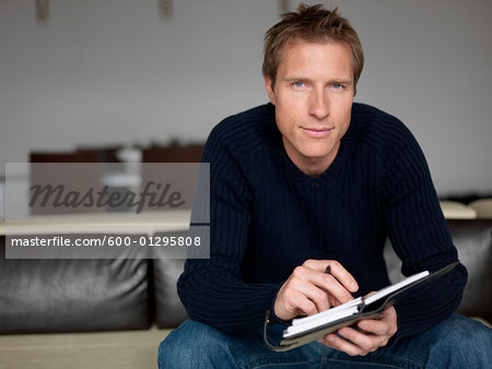 Portrait of Man with Appointment Book Portrait of Man with Appointment Book