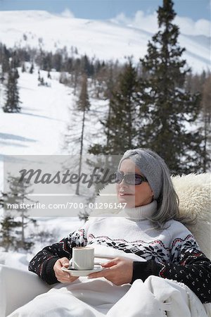 Woman Relaxing Outdoors
