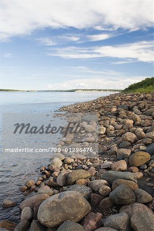 Mackenzie River, Fort Simpson, Territoires du Nord-Ouest, Canada