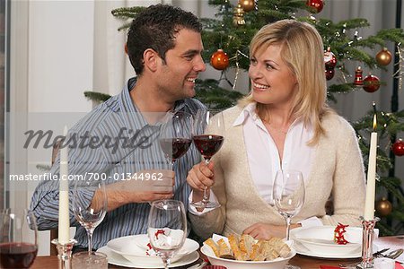 Couple Toasting With Wine