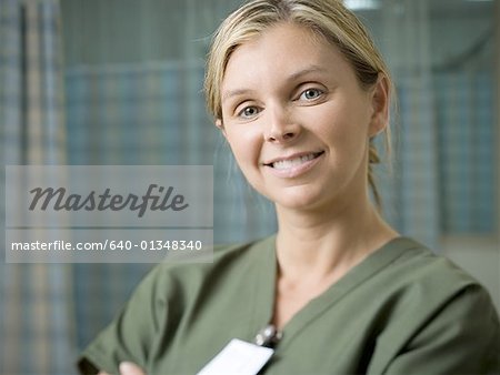 Porträt der Frau krankenschwester lächelnd
