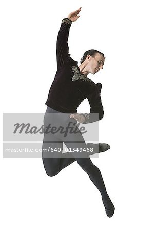 Male ballet dancer performing ballet