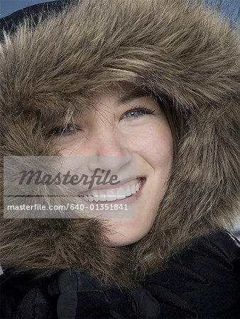 Portrait of a young woman smiling