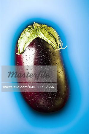 Gros plan d'une aubergine